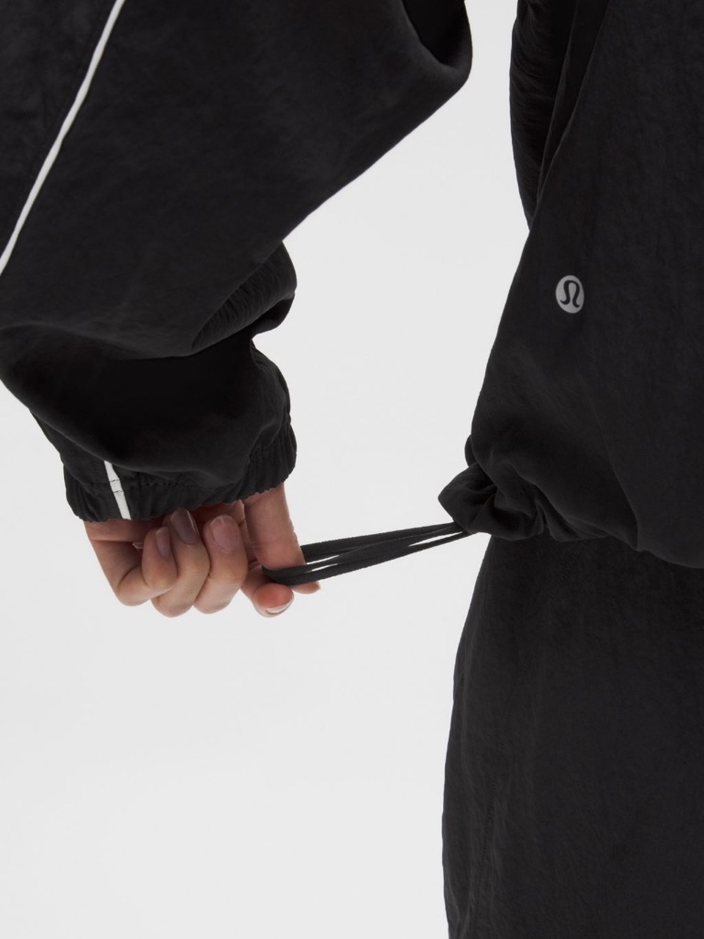 EUC license to train woven oversized jacket black/white size small lululemon - Picture 13 of 16